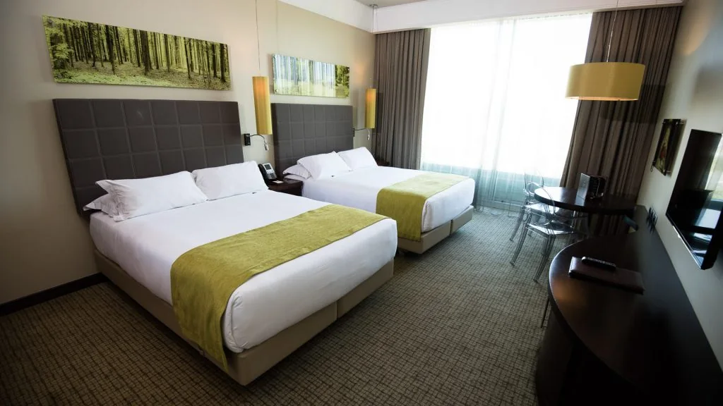 Habitación con dos camas en Hotel Monticello